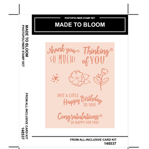 Made to Bloom (Kit based stamp set)