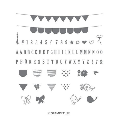 Pick a Pennant | Retired Photopolymer Stamp Set | Stampin' Up!®