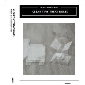 Clear Tiny Treat Boxes Insert