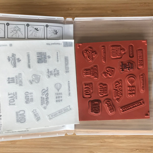 I Stamped This | Retired Clear Mount Stamp Set  | Stampin' Up!®