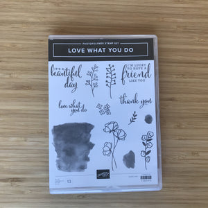 Love What You Do | Retired Photopolymer Stamp Set | Stampin' Up!®