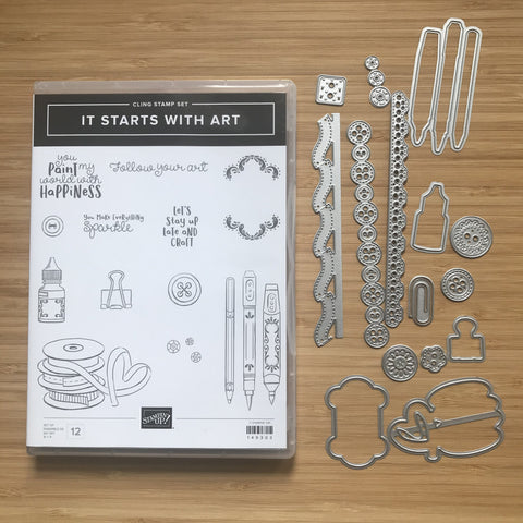 It Starts with Art | Retired Cling Stamp Set & Dies | Stampin' Up!®
